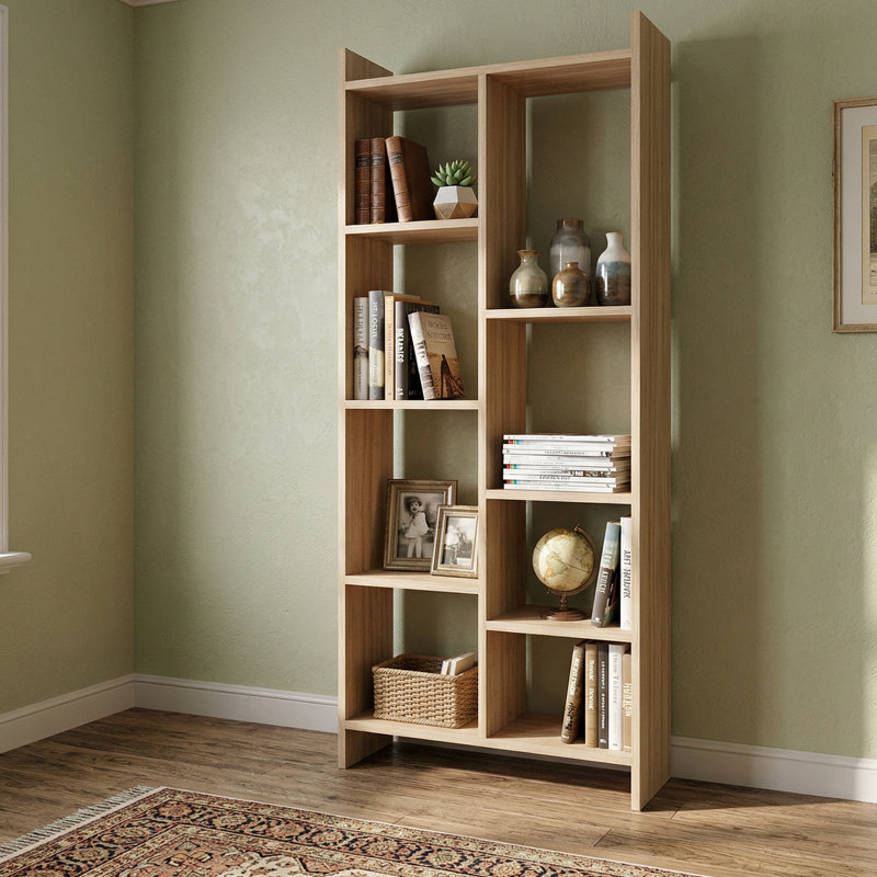 Aurelle Geometric Bookcase