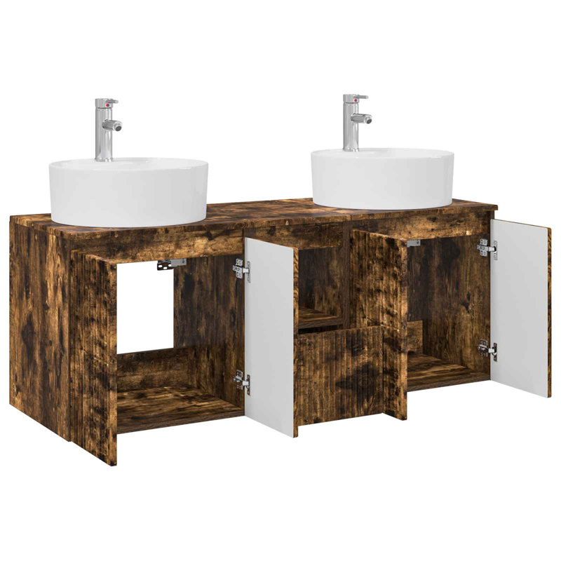 Bathroom Furniture Suite, Smoked Oak