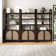 Boho 3-Shelf Bookshelf Cabinet With Rattan Doors