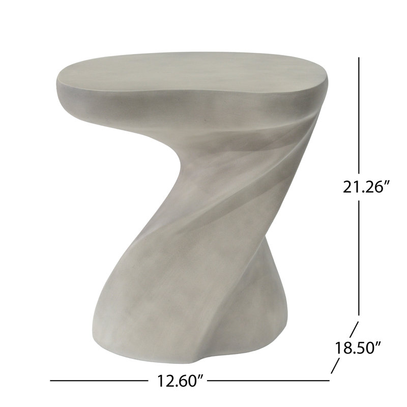 Table d'appoint Ulman, Blanc