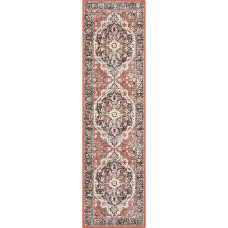 Tapis antidérapant durable Dery, Tapis de couloir de 2 pi x 7 pi