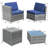 Burand 6 - Person Patio Conversation Set with Cushions-1864487334