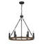 6-Lights Waggon Wheel Chandelier Ceiling Lights-1491463801
