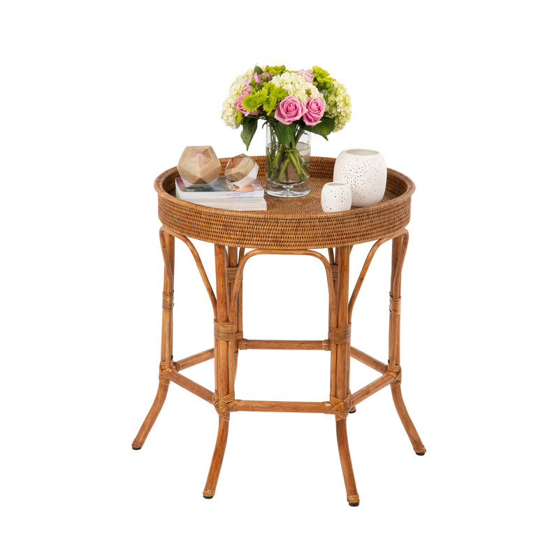 Andersen Tray Top End Table, Honey Brown