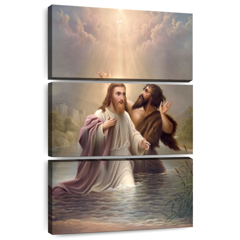 Adella Baptism Of Jesus, H 45 po x l 28 po