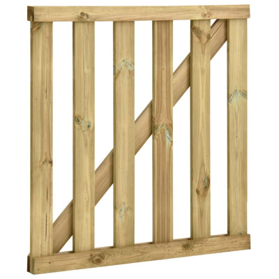 Cadmar 100cm H x 100cm W Brown Wood Gate