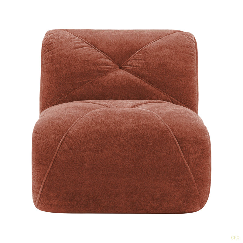 Armless Sofa Velvet