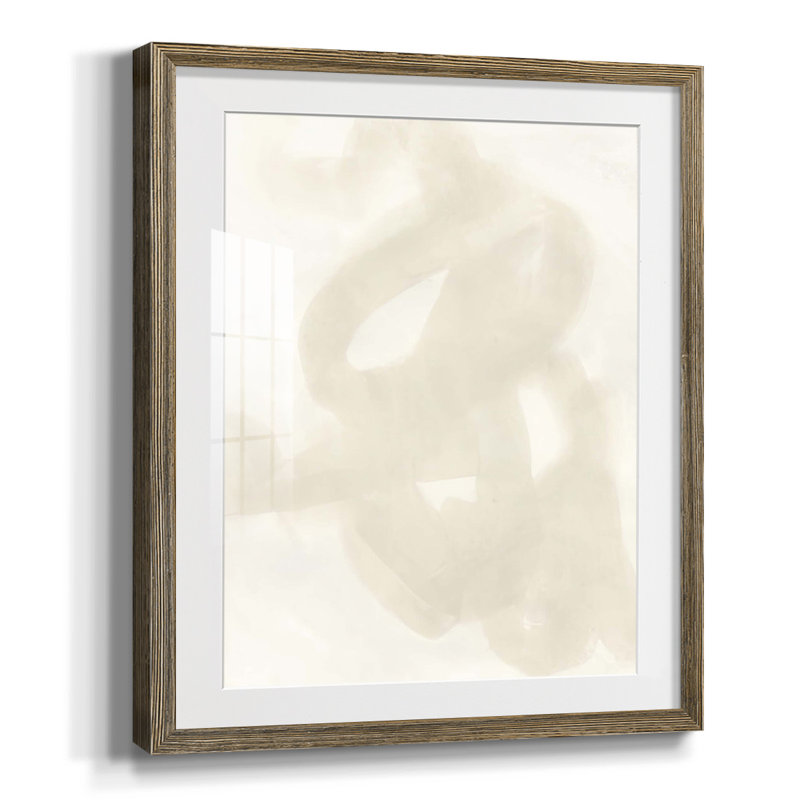 «Lattice Luster III», reproduction encadrée, Blanc, Papier avec cadre noyer