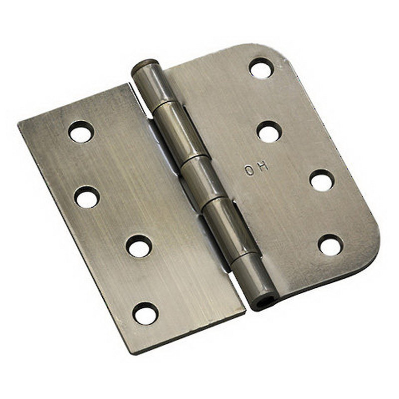 Charnières à triple porte à roulement à billes H 4 po x l 4 po, Laiton antique