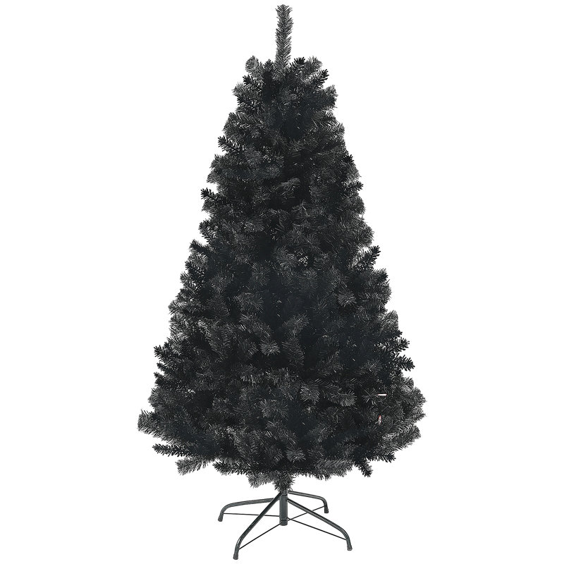 Arbre de Noël artificiel de 6 pi de hauteur, arbre de Noël non éclairé avec 1000 pointes de branches, ouverture automatique, base en acier
