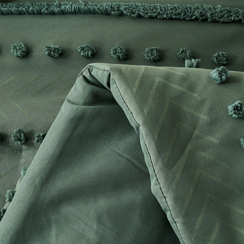 Ensemble d'édredon 7 pièces, ensemble d'édredon et de draps touffeté dans un sac, ensemble de literie complet en microfibre douce toutes saisons