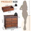Table de chevet en bois massif MDF P2 3 tiroirs USB Type-C Power 3 tiroirs 28,3 pouces-1303319235