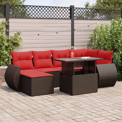 55cm Wide Patio Sofa with Cushions