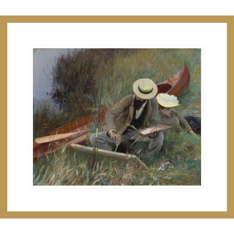 «An Out-of-Doors Study» par John Singer Sargent - Impression giclée sur cadre, H 17,75 po x l 20,46 po