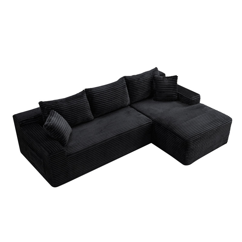 Canapé modulaire 106,3 po Cloud, Black