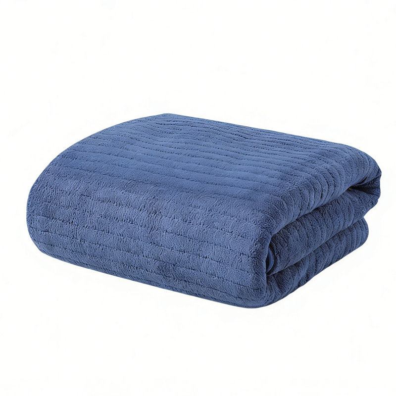 Serviette de velours pour adulte, usage quotidien à la maison, Blue