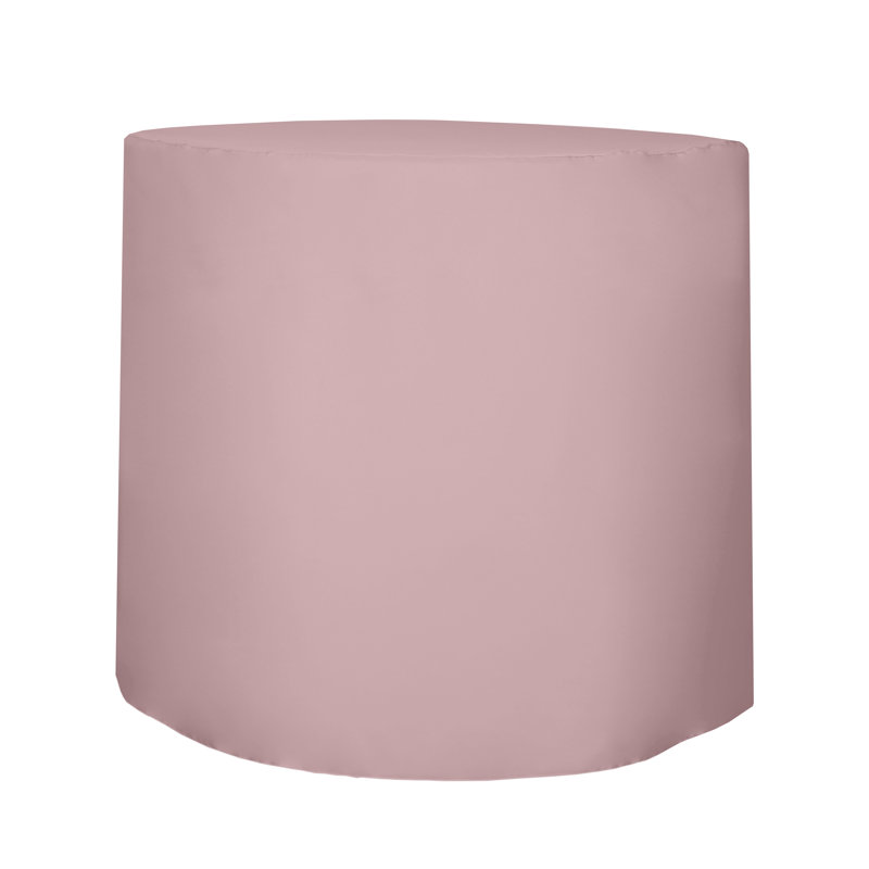 Javin Solid Color Round Tablecloth, Light Pink, 2