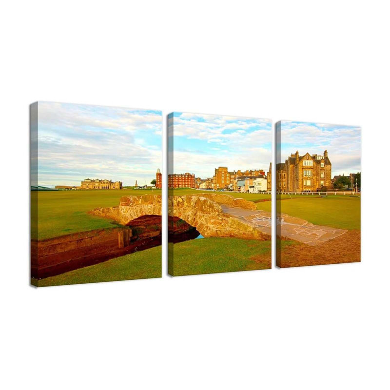 3 Piece Wrapped Canvas Print, 60 cm H x 40 cm W