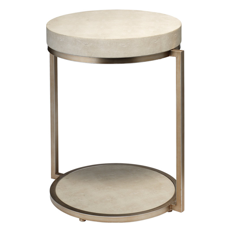 Aluel End Table, Cream