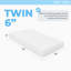 Matelas en mousse viscoélastique imprégnée de gel 6 po-462036100-462036102