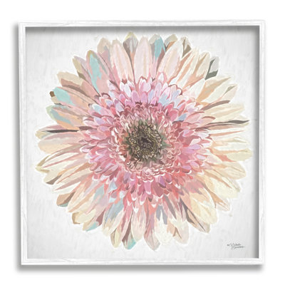 Motif rond de pétales de marguerites