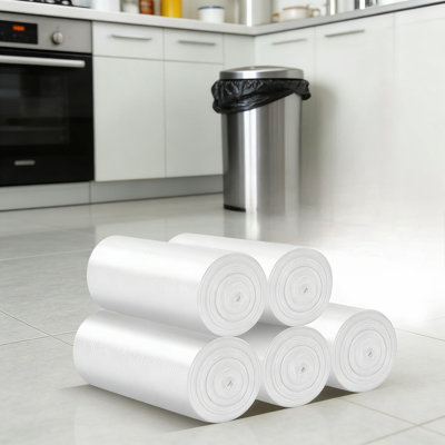 Heavy-Duty 13 Gallon Trash Bags, 105 Count - Leakproof & Puncture Resistant Garbage Bags For Kitchen, Office, And Home Use, Unscented And Strong