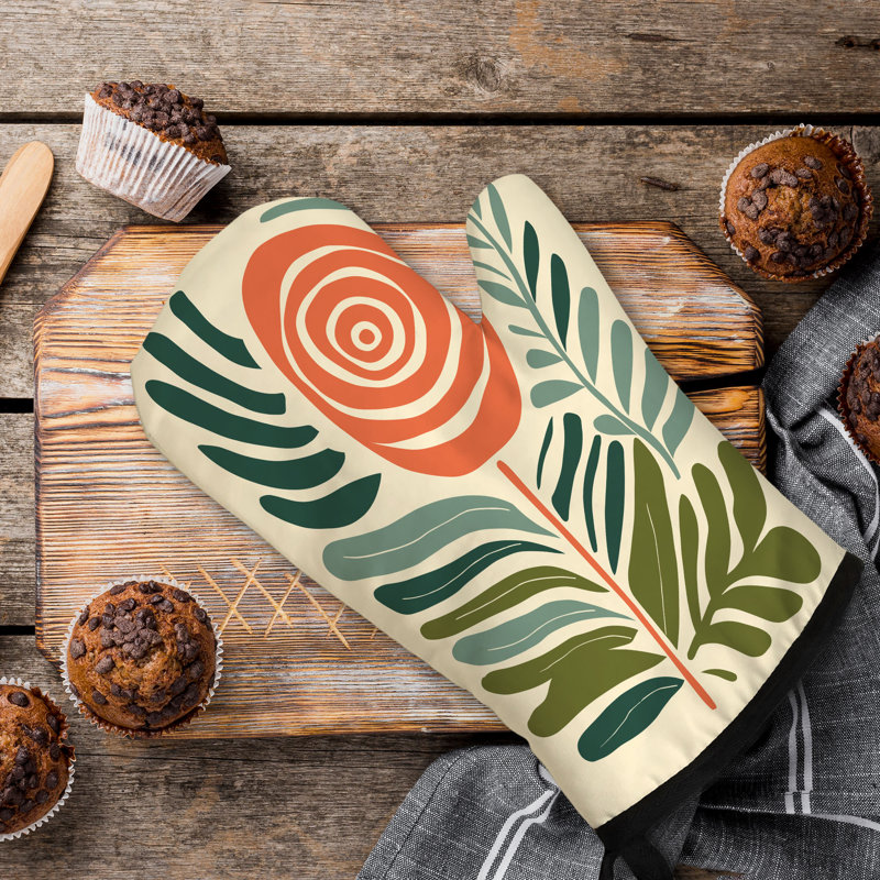Creative Bloom Oven Mitt Cotton Twill