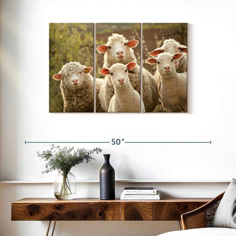 Brampt Stunned Sheep, 24" H x 38" W