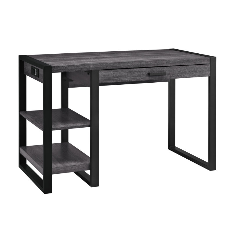 Rosato 48" Urban Blend Computer Desk, Charcoal
