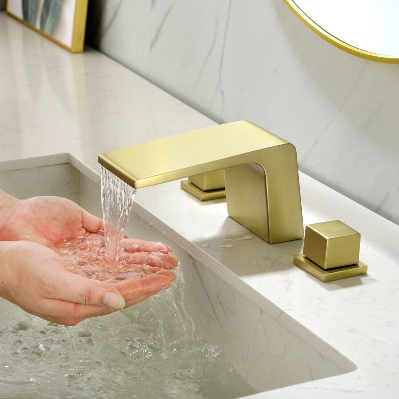 2 Handle Deck Roman Tub Faucet, Gold