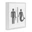 «Rustic Fisherman or Mermaid Bathroom Sign» par Daphne Polselli - impression d'art graphique-2072760737-2072760738
