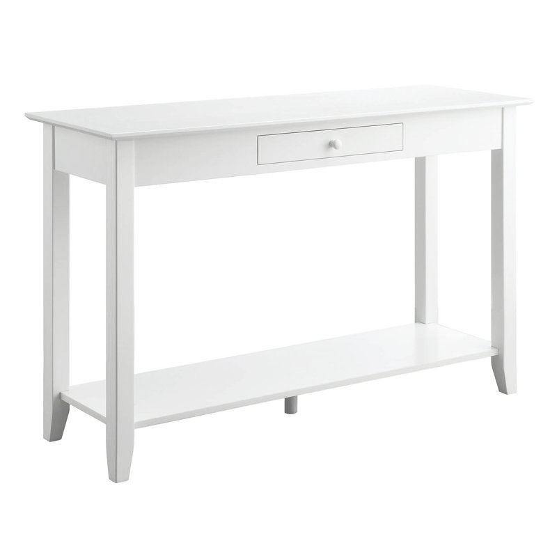 Console de 48 po avec tablette Carbin, Blanc