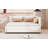 Upholstered Daybed with 2 Storage Drawers Sofa Bed Frame No Box Spring Needed, Linen Fabric-262087138-262087140