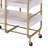 Serving Cart With 3 Adjustable Trays