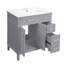 Meuble-lavabo 30 po avec lavabo en céramique-418740757