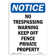 SignMission No Trespassing Warning Keep off Sign | Wayfair