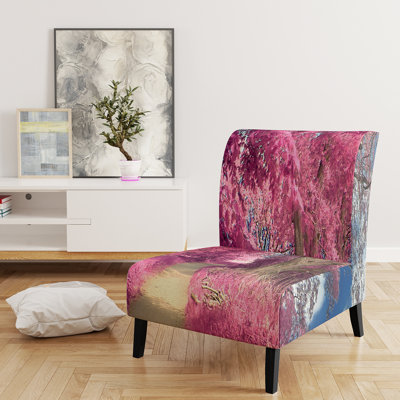 Fauteuil de chambre moderne rembourré en velours Brechta Vibrant Curve Design II