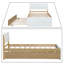 Lit plateforme en bois avec lit gigogne simple Modern Farmhouse-2087864876