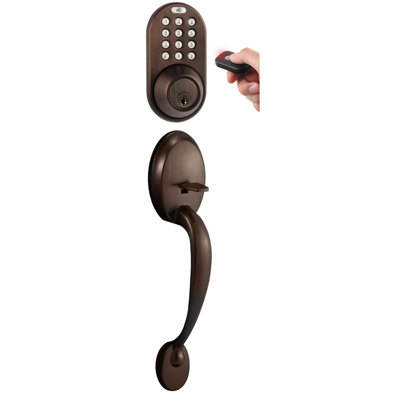 X-Series Handleset with Smart Electronic Deadbolt and Door and Rosette, Oil Rubbed Bronze