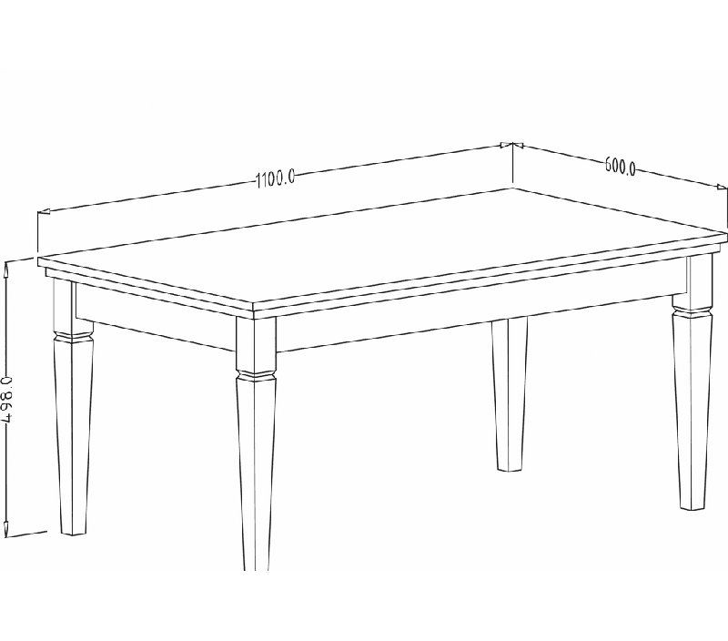 Barahona Coffee Table with Storage, Oak/White