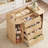 47.2"W Dresser Island with Drawers and Storage, Wood Kitchen Island with Doors, Dresser Fluted Island with Large Countertop for Dressing Room, Kitchen, Bedroom, Living Room-1136401459