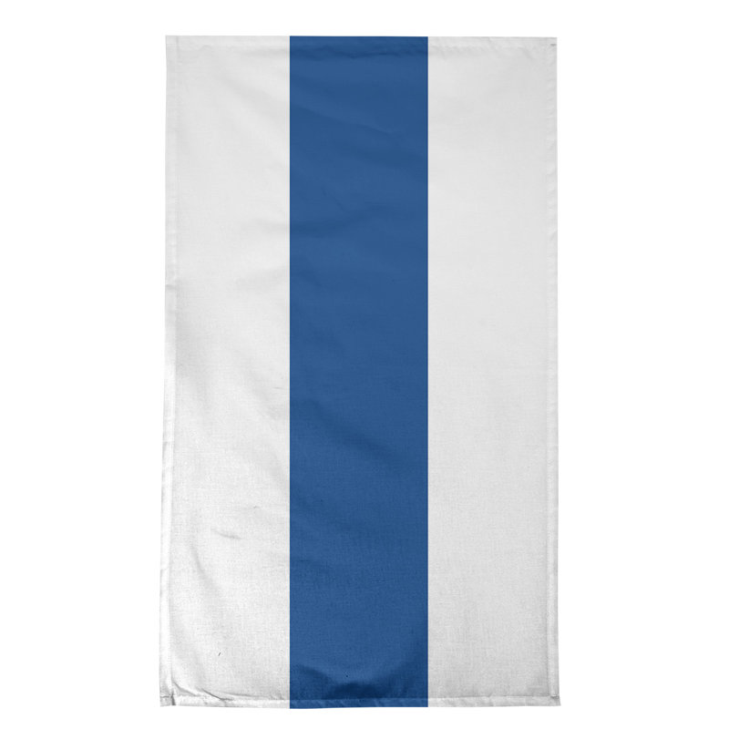 Stripe Tea Towel Kitchen Towel, Cotton Twill, White/Blue Toronto Baseball