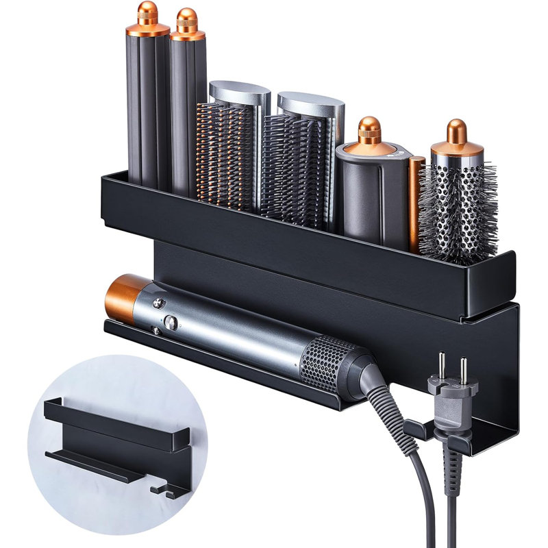Support de rangement pour sèche-cheveux pour accessoires de fer à friser