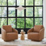 Fauteuil demi-tonneau pivotant l 32 po Nieve