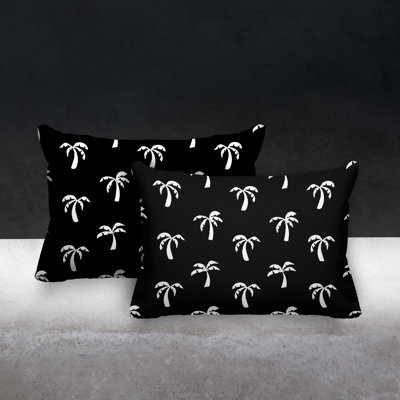 Polyester/Polyester Blend Lumbar Rectangular Indoor/Outdoor Pillow Cover & Insert