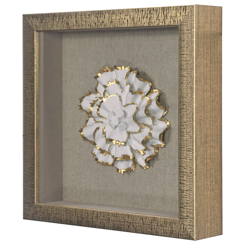Handmade Glam Plants & Flowers Wall Decor on Ceramic