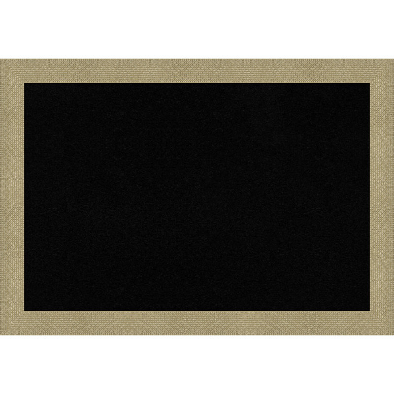Mosaic White Frame Wall Cork Small Bulletin Board, Gold