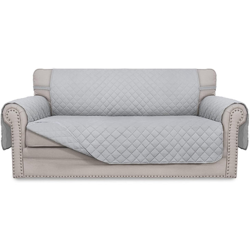 Housse pour canapé réversible, H 5,12 po x l 11,97 po x P 11,89 po, Tissu gris pâle