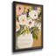 Fleurs d'été dans un vase II, toile encadrée de qualité supérieure - prête à être accrochée-603961349