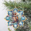 Grand ornement décoratif en bois de Noël